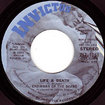 CHAIRMAN OF THE BOARD / Life & Death / Live With Me, Love With me (7inch)